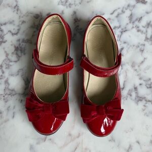 Naturino patent leather Red Bow Mary Jane Shoes